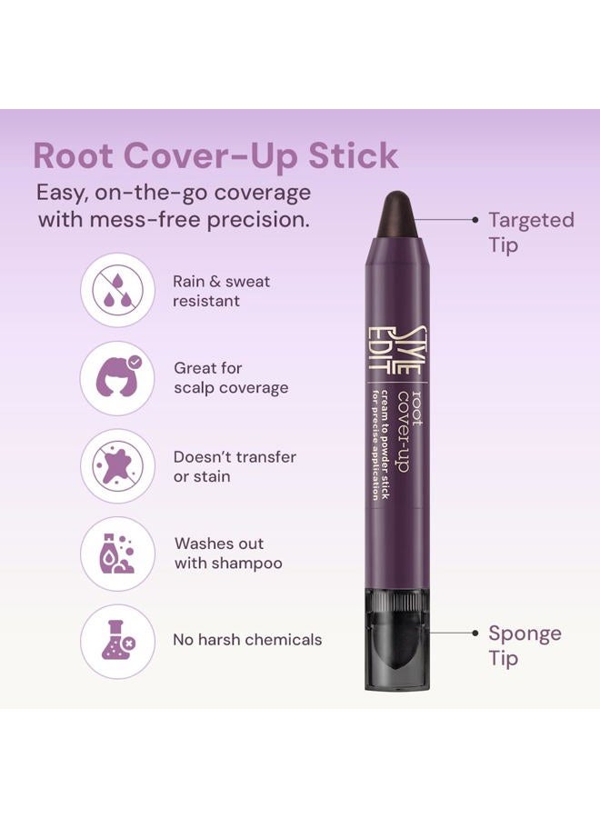 STYLE EDIT Root Cover Up Stick - Instant Root Concealer to Touch up And Cover Roots and Grays (Black) - Image 3