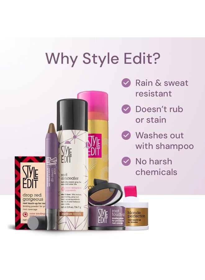 STYLE EDIT Root Cover Up Stick - Instant Root Concealer to Touch up And Cover Roots and Grays (Black) - Image 5