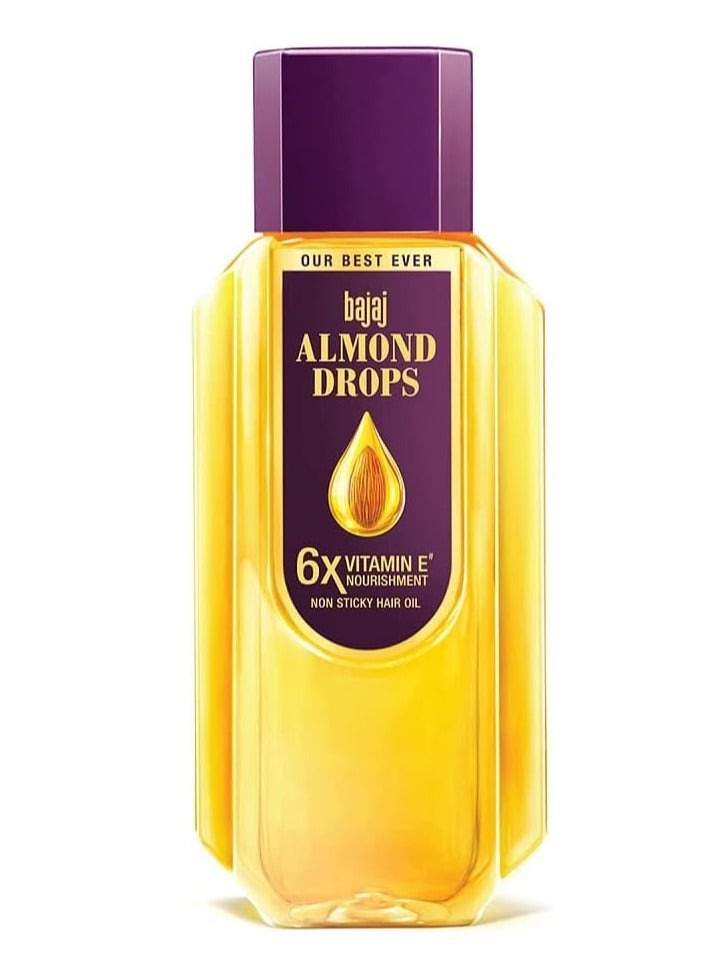 Bajaj Almond Drops Non Sticky Hair Oil For Reduced Hair Fall 300ml - Image 2