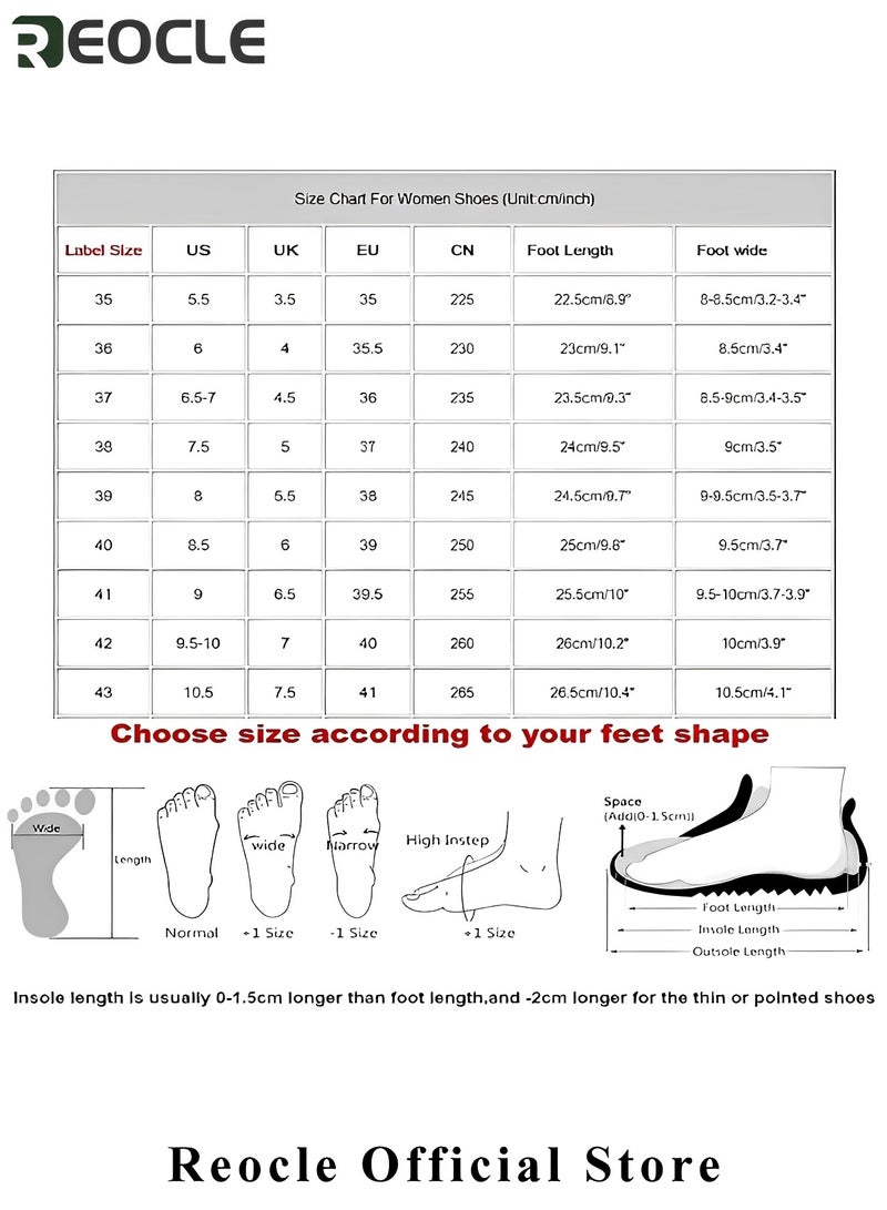 REOCLE Women's Platform Wedge Sandals Open Toe Espadrilles Ankle Strap Buckle Faux Leather  Summer Sandals - Image 4