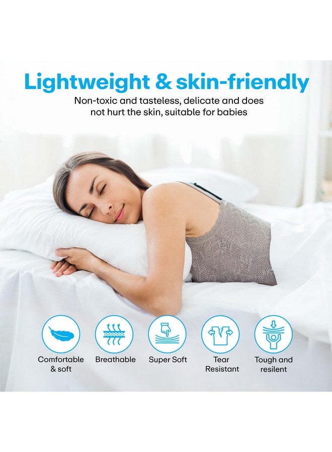 PRIME PICK أوراق سرير قابلة للتصرف بحجم مناسب مع غطاء لحاف وغطاء وسادة للفنادق والسفر والمستشفيات - 4 قطع - Image 5