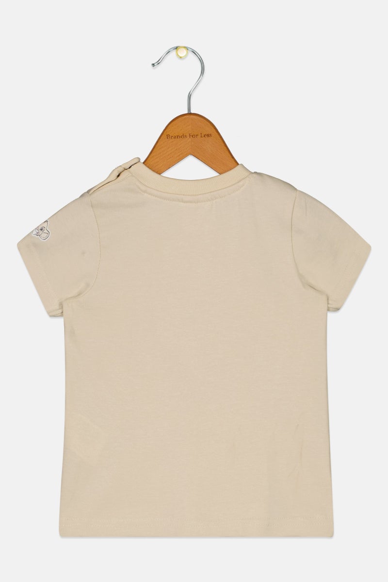 Disney Toddlers Boy The Lion King Graphic Print Short Sleeve T-Shirt, Light Beige - Image 2