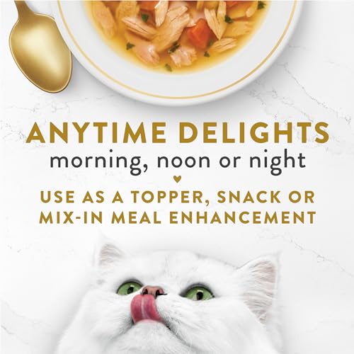 Fancy Feast Purina Fancy Feast Lickable Senior Wet Cat Food Broth Topper Classic with Skipjack Tuna and Vegetables - (Pack of 16) 1.4 Oz. Pouches - Image 4