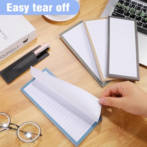 Thboxes 4 Pack Magnetic Note Pad for Fridge with Pen Holder, Totally 200 Sheets Magnetic To Do List, Grocery List, Shopping List, Memo Pads for Refrigerator（Dark Color） - Image 3