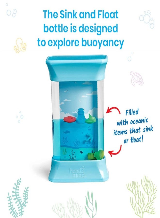 hand2mind hand2mind Exploring Ocean Forces Sensory Bottles, Quiet Fidget Toys for Kids 3-5, Toddler Learning Toys, Calming Corner Classroom, Calm Down Corner Supplies, Preschool Science Center Materials - Image 3