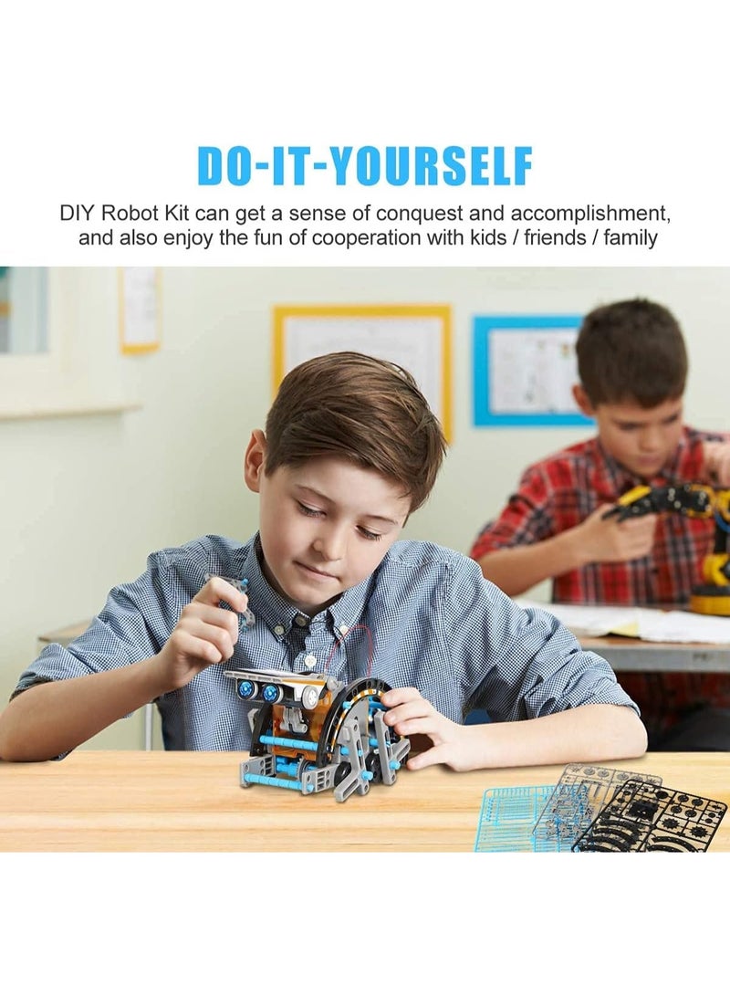 VUCATIN 12-in-1 Science Solar Robot Kit for Kids STEM Educational DIY Solar Powered Building Toys Experiment Set for Boys and Girls (190 Parts) - Image 5