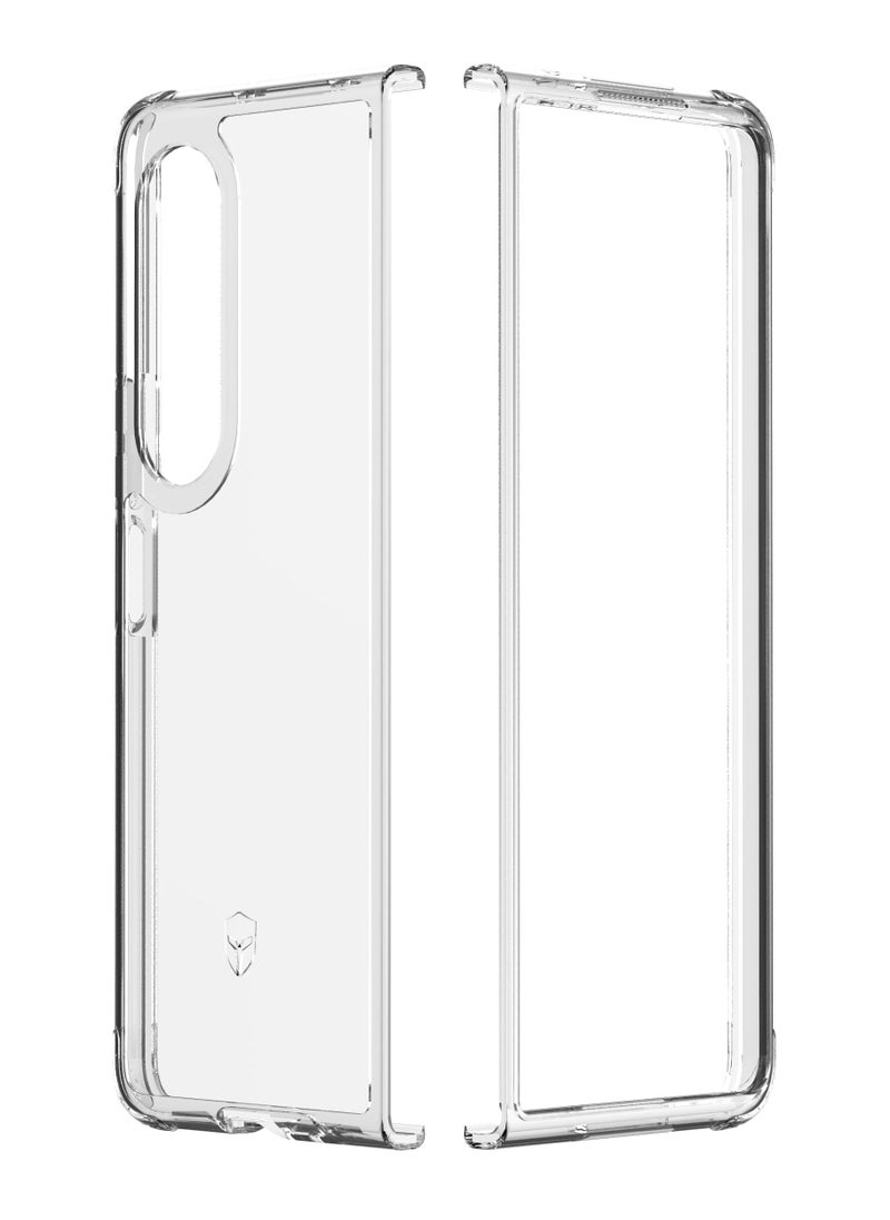 Force Case Samsung G Z Fold 3 Dual DUO Reinforced Case Lifetime Warranty Transparent
