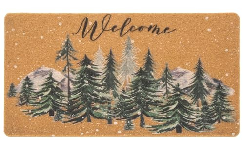 FGSS Christmas-Welcome Door-Mats Coir-Doormats - Non-Slip Front Door Mat Seasonal Winter Christmas Holiday Doormat for Indoor Outdoor Entrance Decor 17 X 29 Inch - Image 1