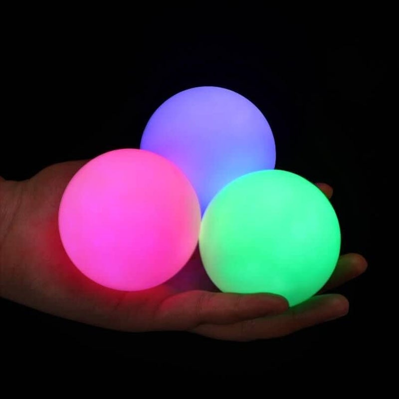 POITOI Juggling Balls Light Up Juggling Ball Glow in The Dark Juggling Balls USB Rechargeable Glowing Juggling Ball for Beginners and Professionals Set of 3 - Image 3