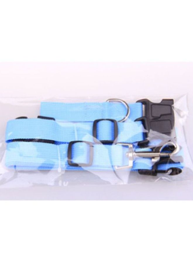 NIBEMINENT 3-Piece Adjustable Hands Free Leash With Waist Belt Blue/Black Leash: 78-140x2.5, Belt: 58-100x2.5, Connecting Cord: 16x2.5cm - Image 3