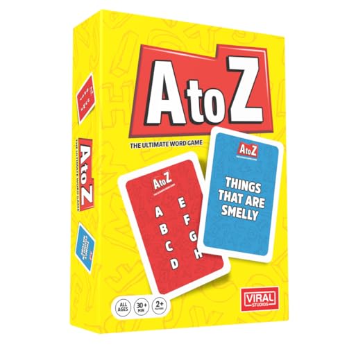 Viral Studios A to Z FastPaced Word Game for Families Game Nights Race The Timer Flip Letters Shout Answers Fun Card Game for Kids Teens Adults Ages 8 2 Players - Image 1