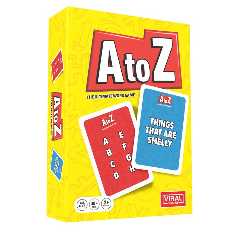 Viral Studios A to Z FastPaced Word Game for Families Game Nights Race The Timer Flip Letters Shout Answers Fun Card Game for Kids Teens Adults Ages 8 2 Players - Image 3