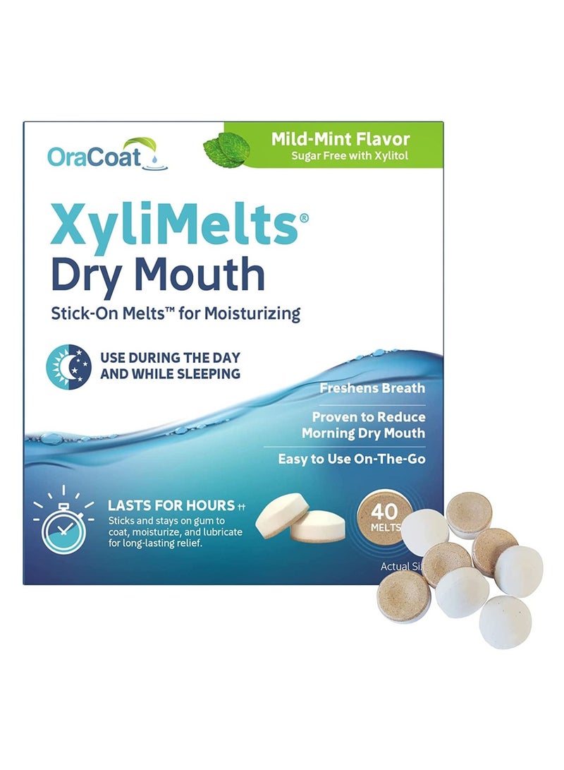 Oracoat Xylimelts Dry Month Mild Mint 40 Count - Image 1