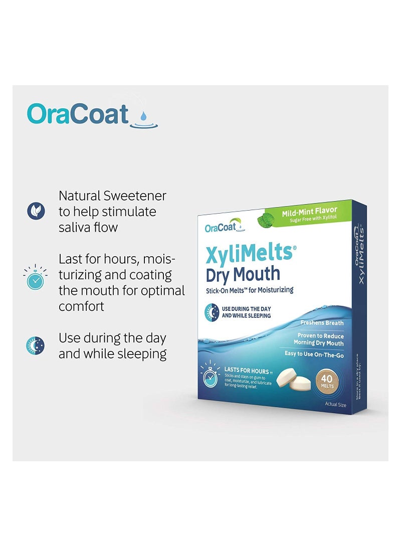 Oracoat Xylimelts Dry Month Mild Mint 40 Count - Image 5