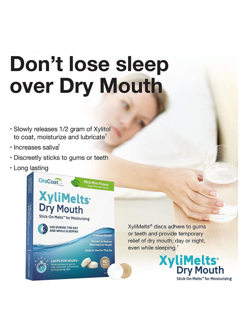 Oracoat Xylimelts Dry Month Mild Mint 40 Count - Image 4
