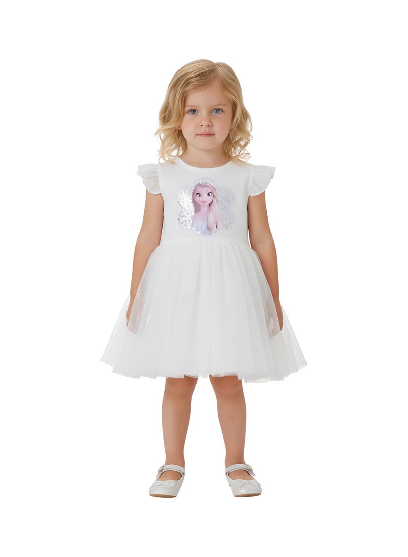 Bidani Elsa and Anna White Frost Dress - Image 1