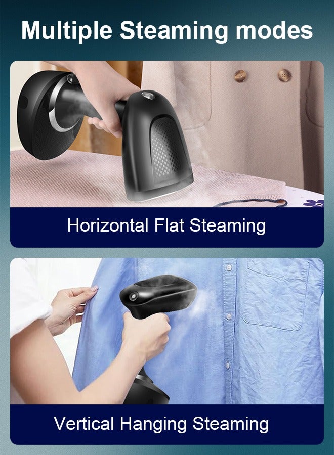 Xoopla Garment Steamer Iron, 1500W High-Power Handheld Steamer Clothes with 400ML Detachable Water Tank, Portable Steam Iron 25s Fast Heat-up Ironing, Quick Wrinkle Remover - Strong Penetrating 20-25g/Min - Image 5