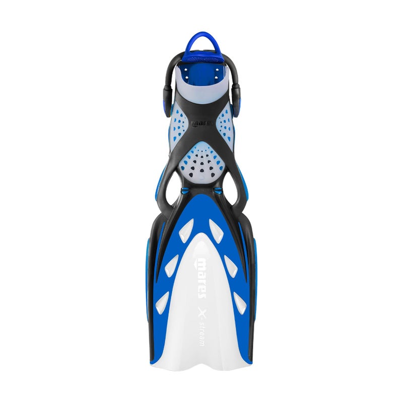 Mares Unisex Adult XStream Open Heel Scuba Diving Swim Fins Durable WearResistant Flexible Flippers for Swimming Diving Snorkeling 410019 Blue Regular - Image 2