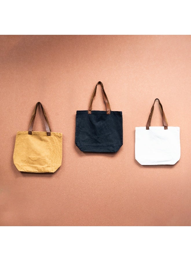 Fashion Thickened Corner Canvas Tote Bag for Women and Men – Durable Large Capacity Shoulder Bag with Reinforced Corners, Stylish Minimal Design, Reusable Shopping Bag for Daily Use, Travel, Work and Casual Outings - Image 1