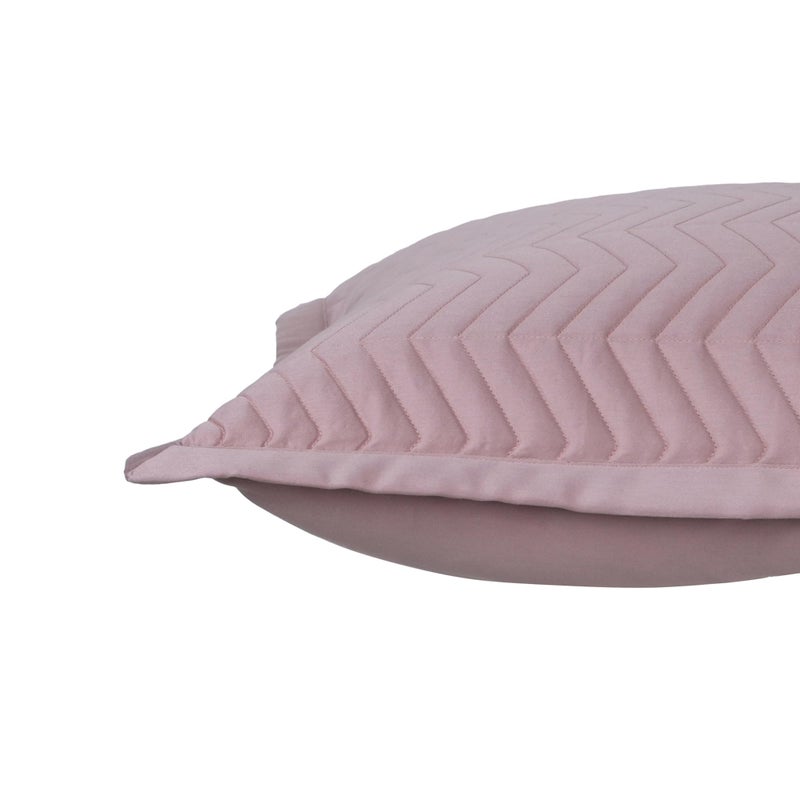 Maspar Colorart Penelope Misty Rose Quilted Standard Pillow Sham Set - Image 4