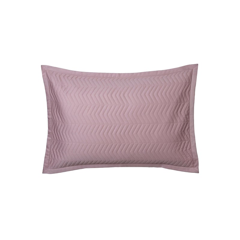 Maspar Colorart Penelope Misty Rose Quilted Standard Pillow Sham Set - Image 2