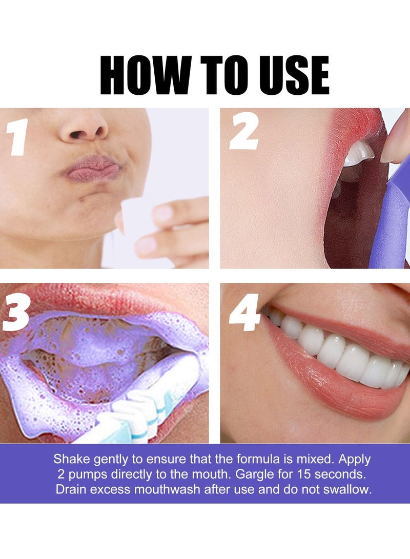 EELHOE Foam whitening toothpaste cleans tartar, yellow stains, stains, fresh breath, dazzling white teeth - Image 4