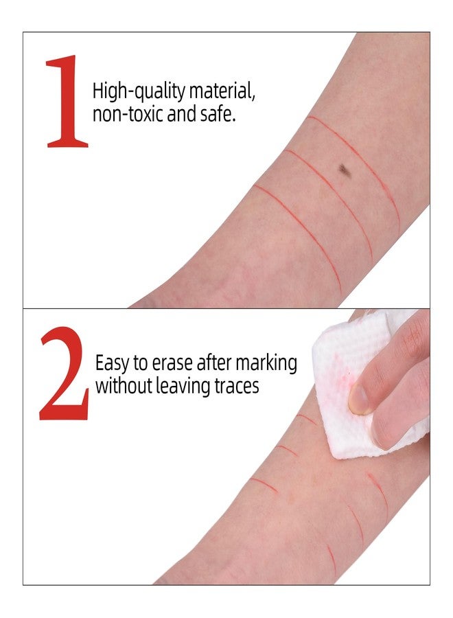 أتوموس مجموعة ATOMUS المكونة من 100 قطعة: مسطرة للحواجب مع علبة واحدة من خيط حبر لتحديد الحواجب بطول 10 أمتار، و100 قطعة من ملصقات تحديد الحواجب للاستخدام مرة واحدة مع قطعة واحدة من خيط التحديد الدقيق للحواجب المحبر مسبقًا لتحديد الحواجب المتناظرة (أحمر). - Image 4