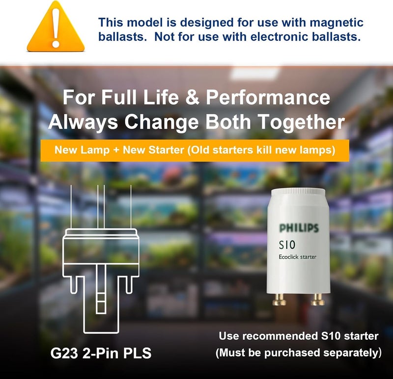 2 × 11W G23 PLS لمبة ضوء بديلة للأشعة فوق البنفسجية لمرشح UVC للبرك، أو آلة أو جهاز توضيح - Image 4