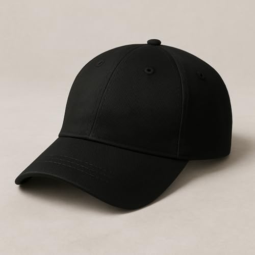 ENCIGER Unisex Cotton Baseball Cap Pack of 12 - Adjustable Solid Color Caps for Men & Women - Bulk Lot for Resale, Events, Outdoor, Group, Team Use (Black) - Image 2