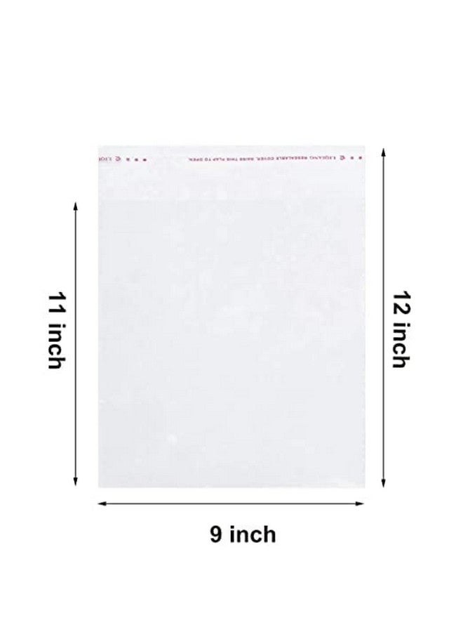 Dinojames Self Adhesive Resealable transparent 9X12 inches - 100 Pcs BOPP plastic covers for packing,plastic bags - Image 5