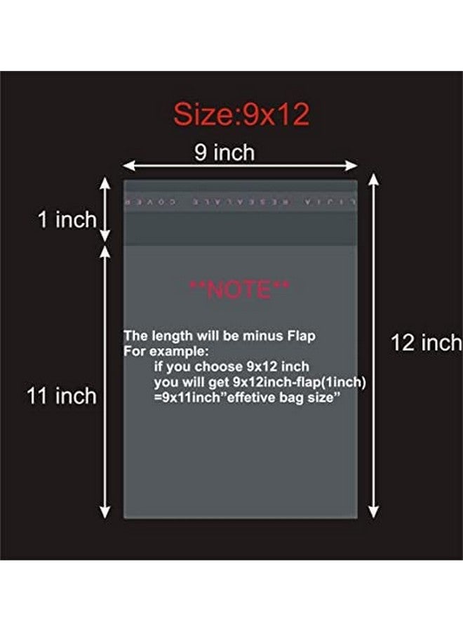 Dinojames Self Adhesive Resealable transparent 9X12 inches - 100 Pcs BOPP plastic covers for packing,plastic bags - Image 4