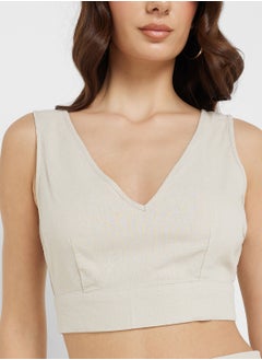 VERO MODA V-Neck Cropped Top  - Image 3