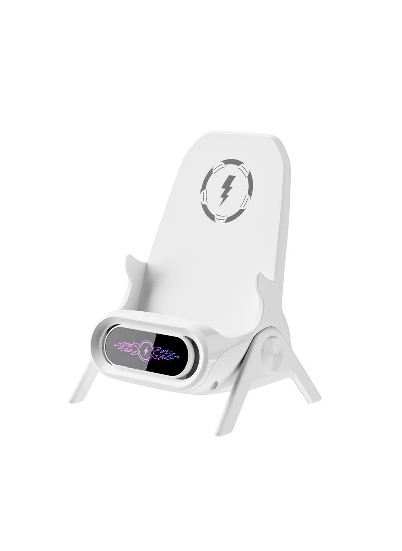 Generic - Wholesale Net red small chair wireless charger lazy sofa mobile phone rack desktop vertical amplification magnetic 15W S90 chair wireless charging pink-support all mobile phones - Image 1