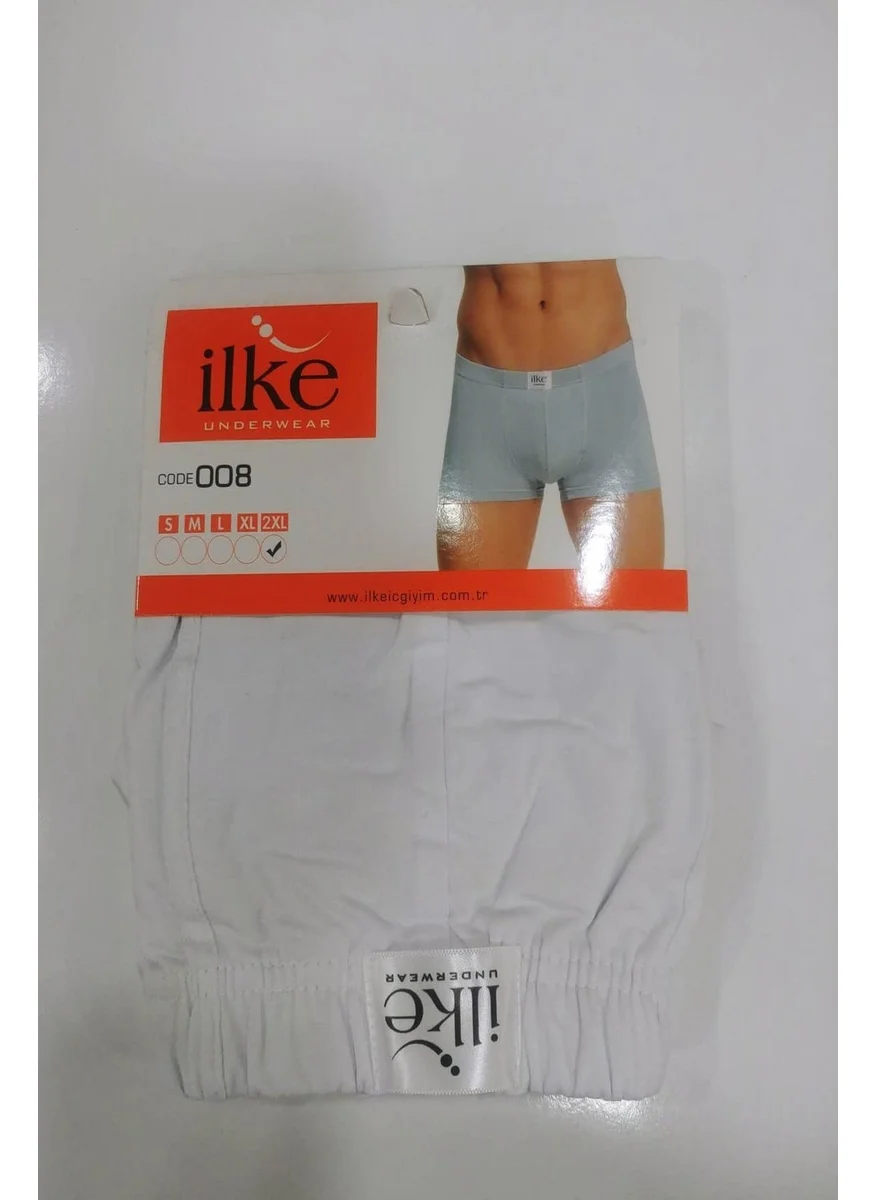 İlke İç Giyim Ilke Underwear Ilke Men's Cotton Lycra Boxer 008 - 3 Pieces