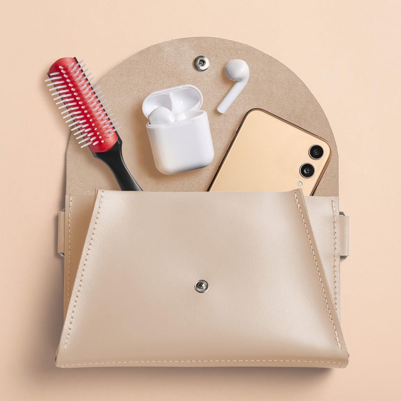 Diane Pro Mini Nylon Pin Styling Brush for Detangling, Separating, Shaping, and Defining Wet or Curly Hair, Heat-Resistant, Anti-Static, Black/Red - Image 5