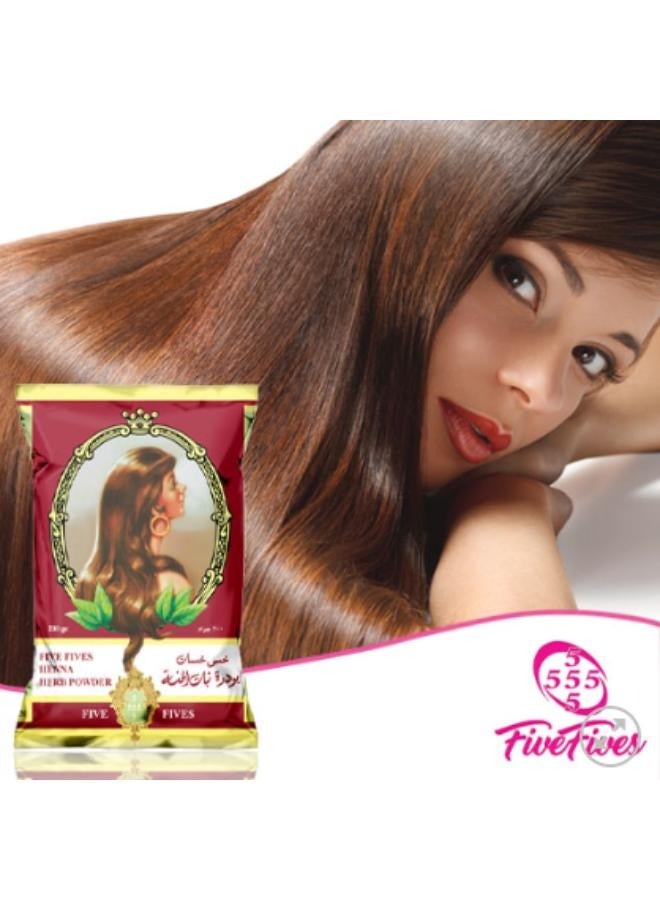 خمس خمسات مسحوق عشبة الحناء الطبيعية من خمس خمسات بني - 100 جم - Image 4