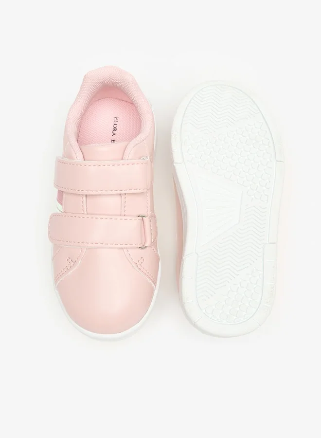 Flora Bella By Shoexpress Colourblock Sneakers with Hook and Loop Closure