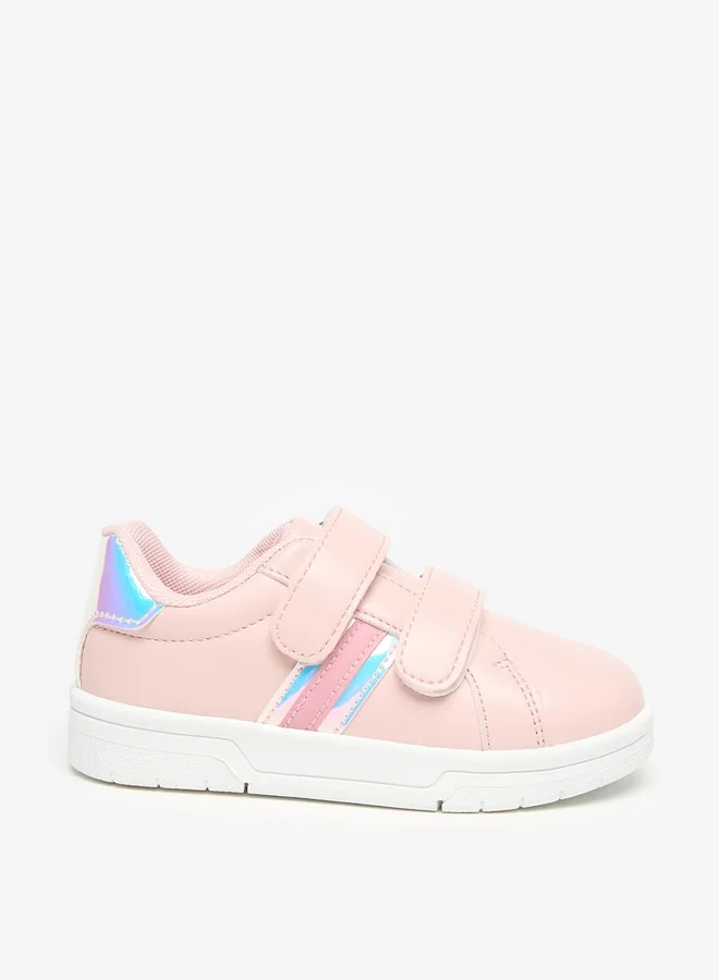 Flora Bella By Shoexpress Colourblock Sneakers with Hook and Loop Closure