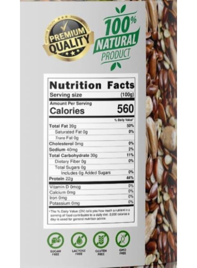 Go Vegan 5-in-1 Super Seeds Mix, Sunflower, Pumpkin, Flax, Watermelon & Chia Seeds, 250gm Jar - Image 4