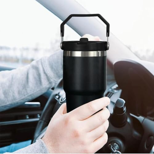 Rimoleur 2Pack Replacement Tumbler Lid Fit for Stanley IceFlow 30 oz(Only) Flip Straw Lid, with 2Pcs Reusable Straws,1Pcs Cleaning Brush (White) - Image 4