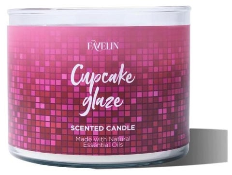 شمعة معطرة كب كيك جليز من فافلين | 300 جرام