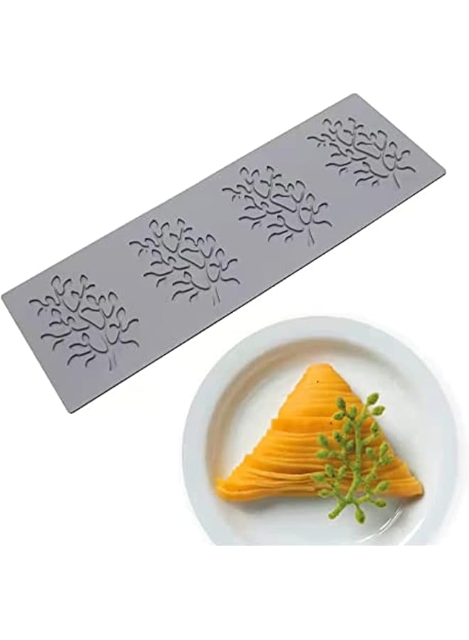 S-TOP Leaf and Coral Silicone Mold for Chef, Fondant, Food Cake Cupcake Decoration (Coral) - Image 1