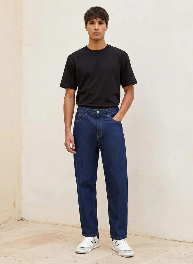 Lee Cooper BLUE Elasticated Baggy for Men | Best Price UAE