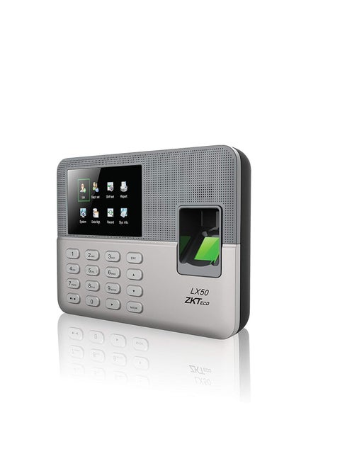 ZKTeco Biometric Fingerprint Time Attendance Clock Employee Checkingin Recorder with Buildin SSR Excel Software Silver
