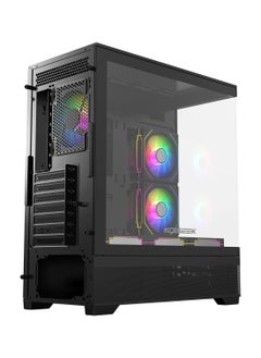 CRUISER AceGeek Cruiser L460 Computer Case, Up to 360mm Radiator & 9x Fan Support, 0.7mm Tempered Glass & SPCC Material, USB 3.0, USB 2.0, Type-C, HD Audio I/O Ports, Black | AG-CRUISER-L460-BK  - Image 4