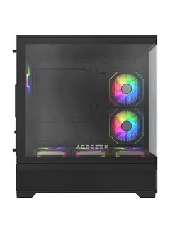 CRUISER AceGeek Cruiser L460 Computer Case, Up to 360mm Radiator & 9x Fan Support, 0.7mm Tempered Glass & SPCC Material, USB 3.0, USB 2.0, Type-C, HD Audio I/O Ports, Black | AG-CRUISER-L460-BK  - Image 5