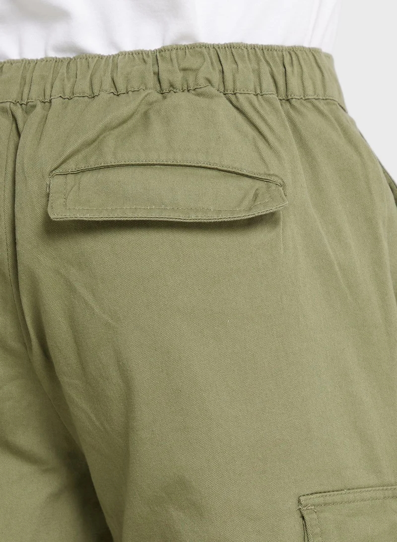 توماس سكوت Thomas Scott Men Comfort Slim Fit Easy Wash Cargos