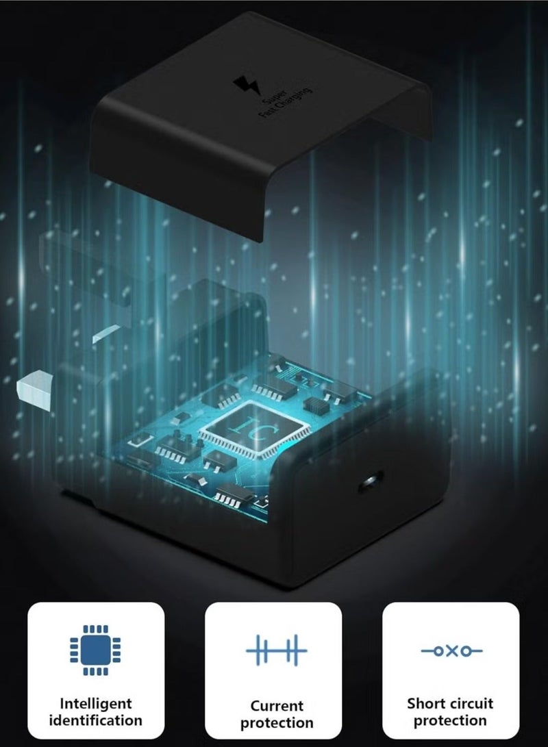 MUNTAQI 45W USB C Charger for Samsung – 20V 3A Super Fast Type C Charger Compatible with Galaxy S20, S21, S22, S23, S24 Ultra, S21+, S22+, S23+, S24+, A15, A53, A54, A55 with 6FT Type C Power Adapter Cord - Image 4