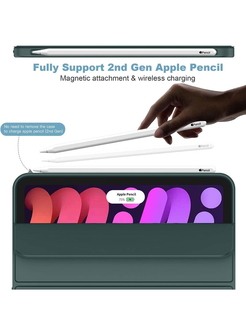 JOMILA iPad mini 7 Case 2024 (A17 Pro), iPad mini 6 Case (8.3-Inch,2021 Model), iPad mini 7th/6th Generation Case with Pencil Holder, Trifold Stand Smart Case with Soft TPU Back - Image 4