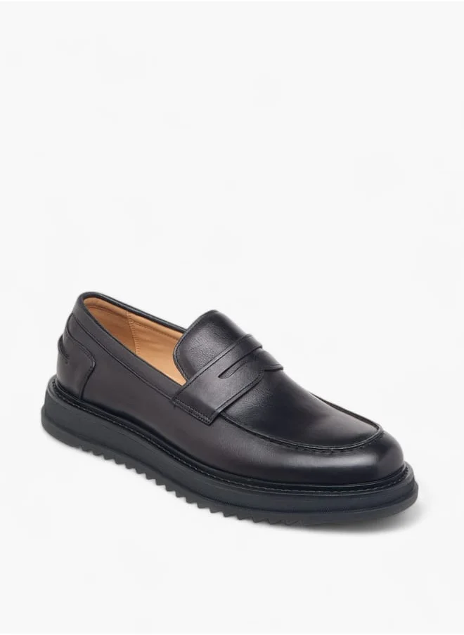 دوتشيني Men's Cutout Detail Slip-On Loafers